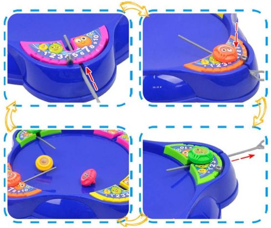 Battling Tops, Plastic Burst Gyro Arena Disk Set Exciting Duel Spinning Top Dreidel Toy Accessory Gift for Kids - Image 4