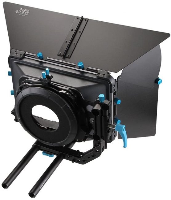 FOTGA DP3000 M3 DSLR swing away matte box Matte Box Kit with Universal Lens Donut Set for All Camera Rigs with 15mm Rod Systems