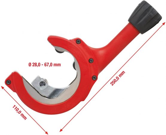 KS Tools 104.5050 Ratchet pipe cutter, 28-67mm - Image 2