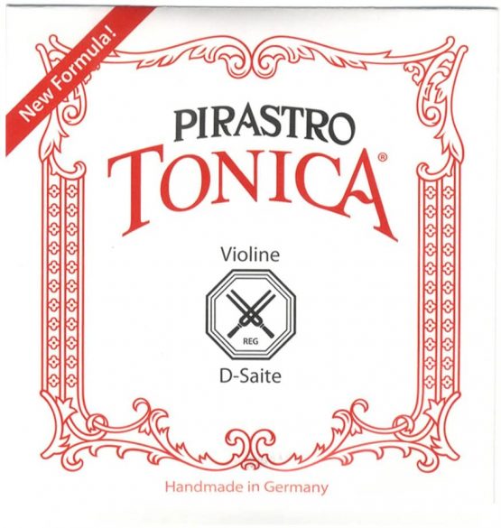 Pirastro 4123D Tonica Synthetic Core Violin D String, Synthetic/Aluminum Envelope, 4/4 Size