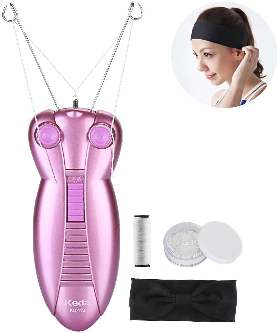WAYCOM Ladies Facial Hair Remover Electric Women's Beauty Epilator Facial Threading Hair Removal Shaver Face Massager Pull Faces Delicate Device Depilation