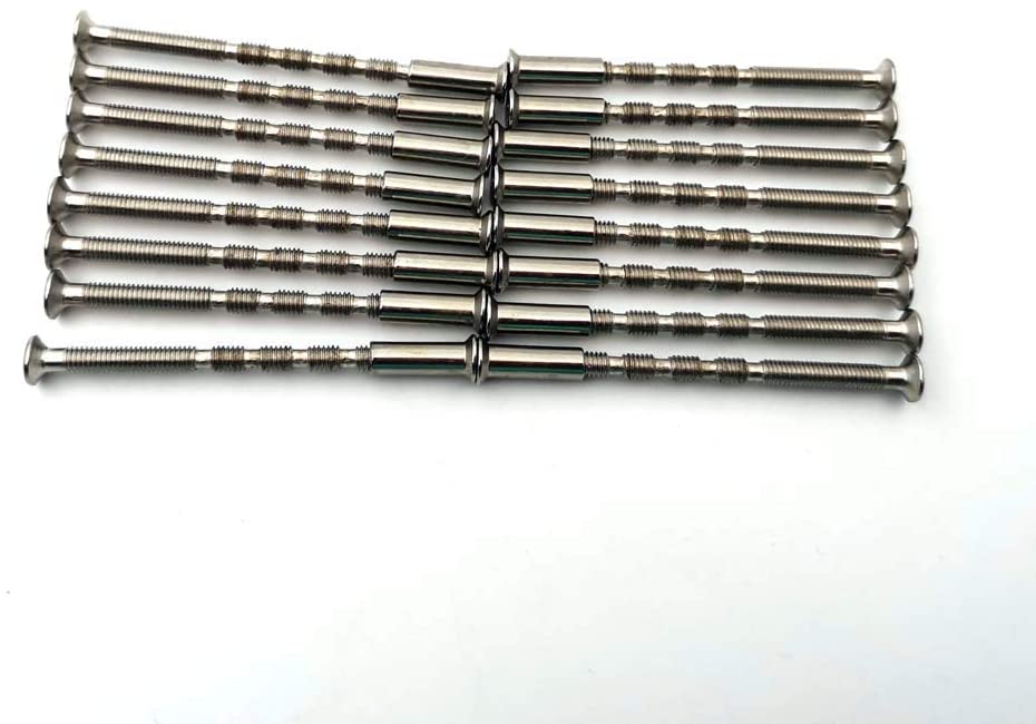 M4 Door Handle Screws Bolt Connecting Fixing for Handles,Escutcheons,Rose, Door Lock,Knob and Others(Nickel Color) 16Pieces - Image 2