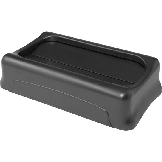 Rubbermaid Commercial Products FG267360BLA Slim Jim Swing Lid, 23 gal. Black