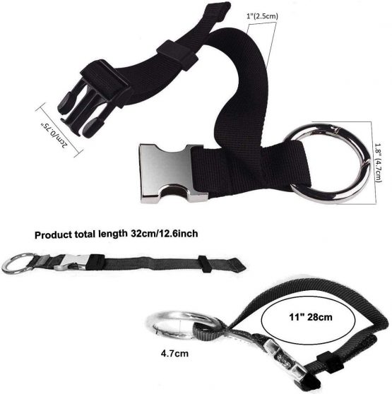 JAKAGO Add a Bag Luggage Strap Coat Holder Gripper Handbag Clip Baggage Suitcase Backpack Ring Hook Adjustable Belt Travel Accessories - Image 2