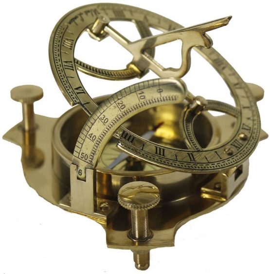 Nautical 3" Brass compass sundial maritime nautical vintage antique nautical sundial compass - Image 4