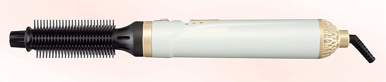 Rowenta Warmluftlockenburst Hot Air Brush Curl Release, 21mm & 25mm Attachments, Ionic & Tourmaline Technology, White - Image 3