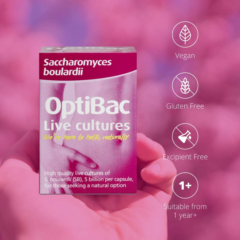 Optibac Probiotics Saccharomyces Boulardii, Vegan Digestive Probiotic Supplement with 5 Billion Live Cultures - Image 3