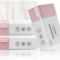 Cotton Tissue GothicBride 100% US Cotton Dry Baby Wipes Soft Dry Cotton Wipes Disposable Face Towels Makeup Removing for Sensitive Skin Portable(3 PACK-180 Counts)