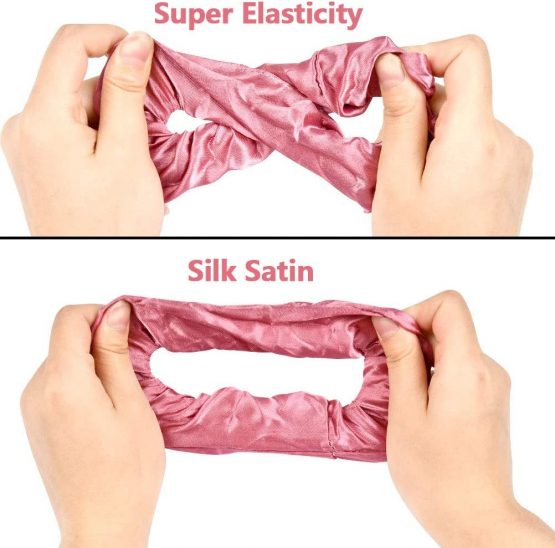 BUYGOO 36 Colour Silk Satin Hair Scrunchies for Girls Women Ladies, Durable Elastic Hair Bobbles for Ponytail Holder, Hair Ties Scrunchy Hair BandsTraceless Hair Accessories Ropes - Image 3