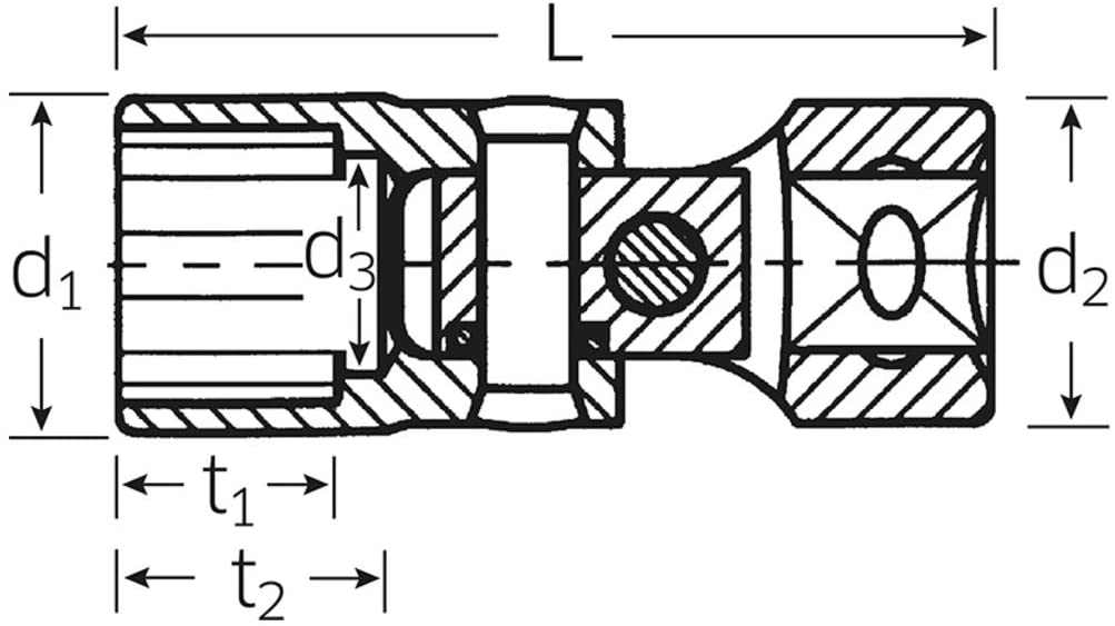 Vaso 3/8" ARTICULADO - 47 A 11/16, Multicolor - Image 2