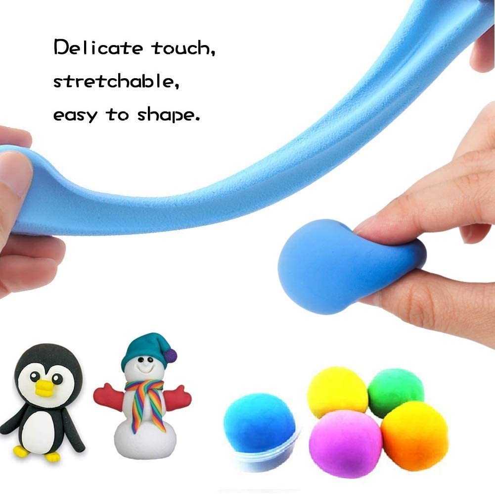 Jsvacva Air Dry Clay, Modeling Clay Kit, 32 Colors Magic Clay with