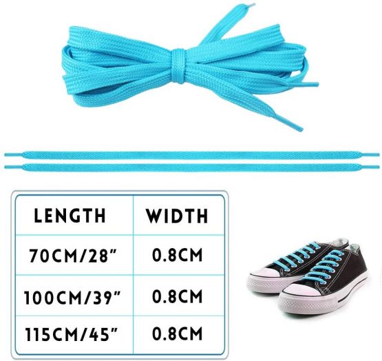 15 Pairs 45inch Flat Coloured Athletic Shoe Laces Sneakers Skate Shoes Boots Sport Shoes - Image 2