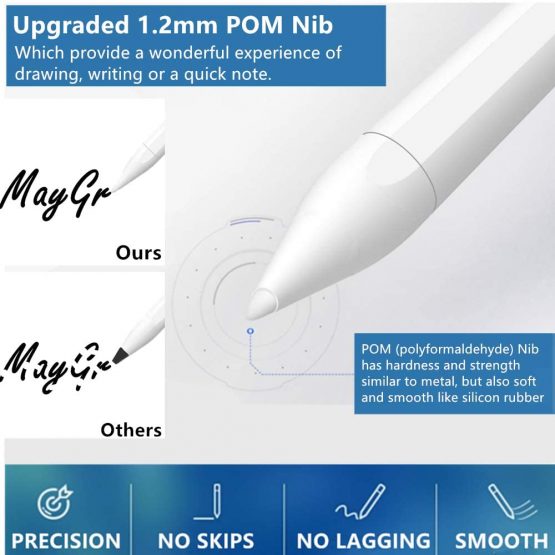 MayGreeny Active Stylus Pen for Touchscreen with Palm Rejection for iPad Tablet Compatible with iPad pro 12.9/11 inch (3rd gen)/iPad (6th Gen,7th Gen)/Air(3rd Gen)/Mini(5th Gen) - Image 4