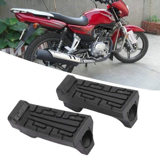 Suuonee Foot Pegs, 1 Pair Rubber Front Pedal Footrest Foot Pegs Fit for YBR 125 - Image 3