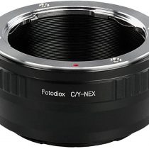 Fotodiox Lens Mount Adapter, Contax/Yashica (C/Y) Lens to Sony Alpha NEX E-Mount Camera