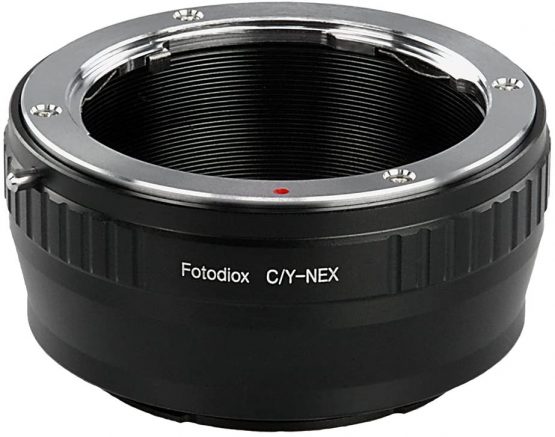 Fotodiox Lens Mount Adapter, Contax/Yashica (C/Y) Lens to Sony Alpha NEX E-Mount Camera
