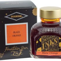 Diamine 80ml Blaze Orange fountain pen ink bottle