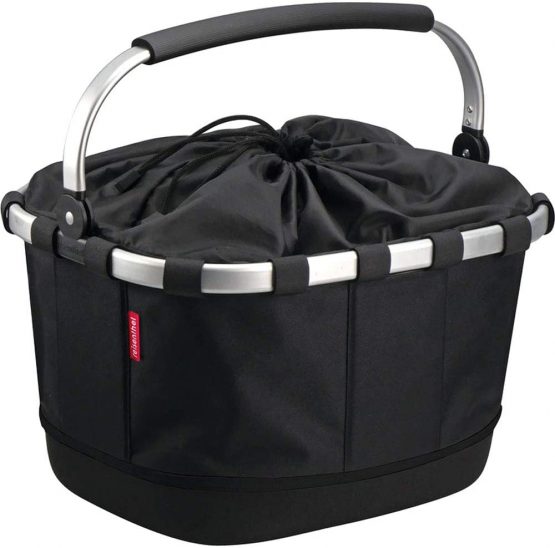 KlickFix Unisex_Adult Carrybag GT Bike Basket, Black