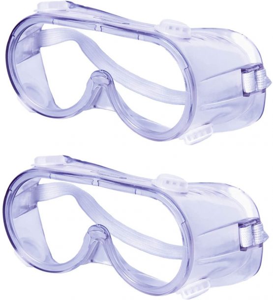 2Pack Anti Fog Safety Glasses,Anti Dust/Scratch/Mist/Wind Protective Eyewear Safety Goggles eye protection goggles Work Glasses with Clear Lenses,Security Glasses For DIY,Lab,Welding,Construction