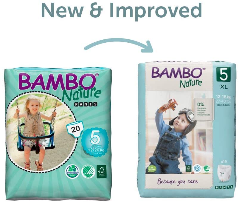 Bambo Nature Premium Training Pants, Pull Ups, Eco-Labelled Potty Training Pants, Training Nappy Pants, Secure & Comfortable - Image 4
