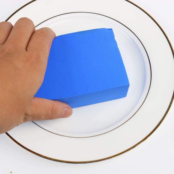 sourcingmap Scouring Pads Non-Scratch Scouring Sponge Scrub Pads for Scouring Kitchens, Dishwashing, Blue - Image 4