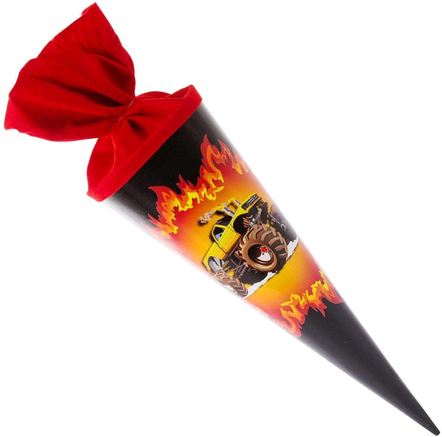Goldbuch 93 052 93052 Siblings Monster Truck Motif Sugar Bag 35 cm Glossy Cardboard School Cone Gift Packaging for Many Occasions - Image 2