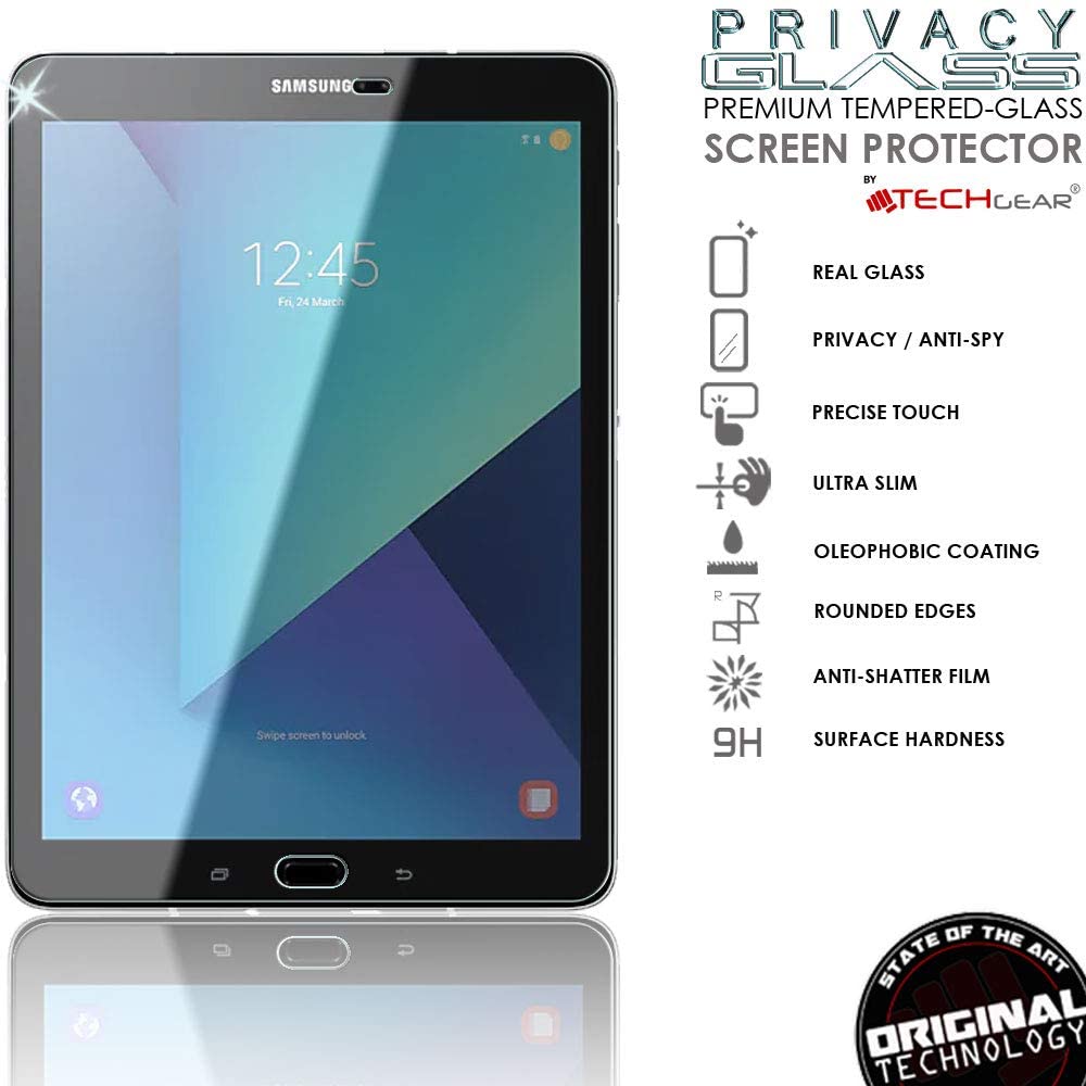 TECHGEAR Anti Spy Screen Protector Compatible for Samsung Galaxy Tab S3 9.7" (SM-T820 Series) - Image 2