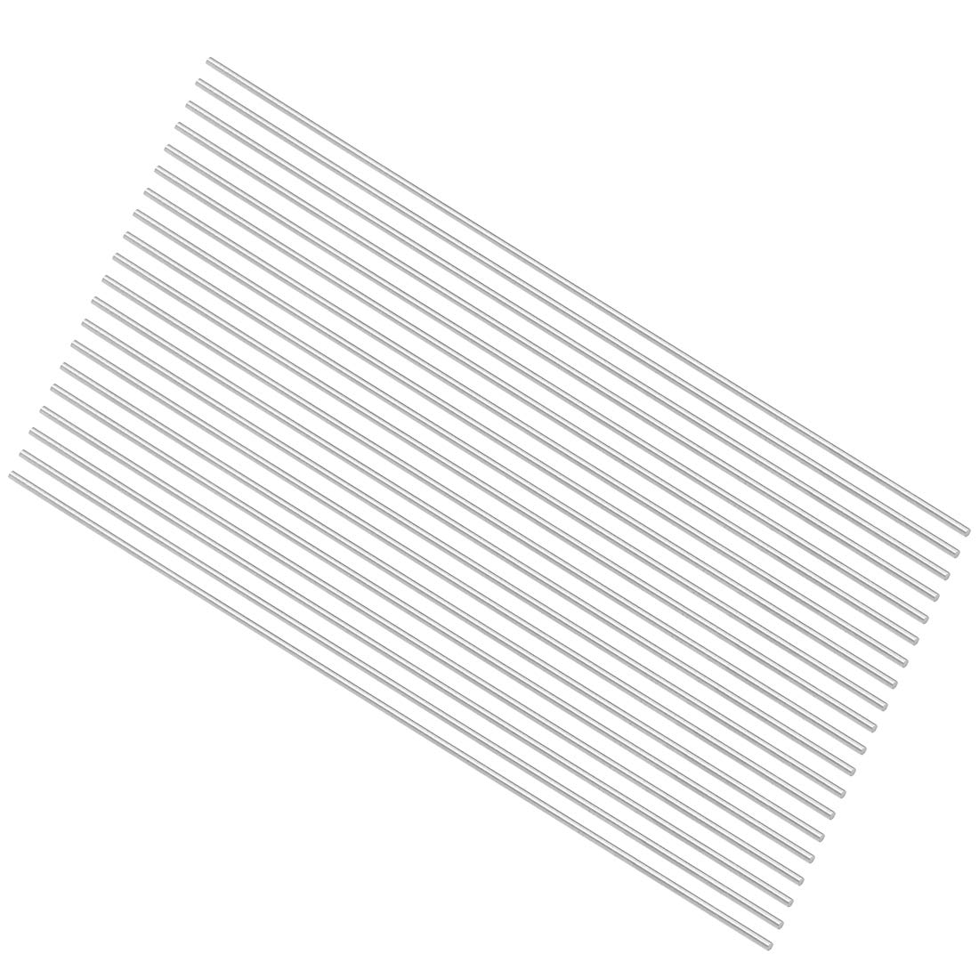 sourcing map 20pcs Round Steel Metal Rods, 1mm x 100mm High Speed Steel (HSS) Lathe Bar Stock Tool