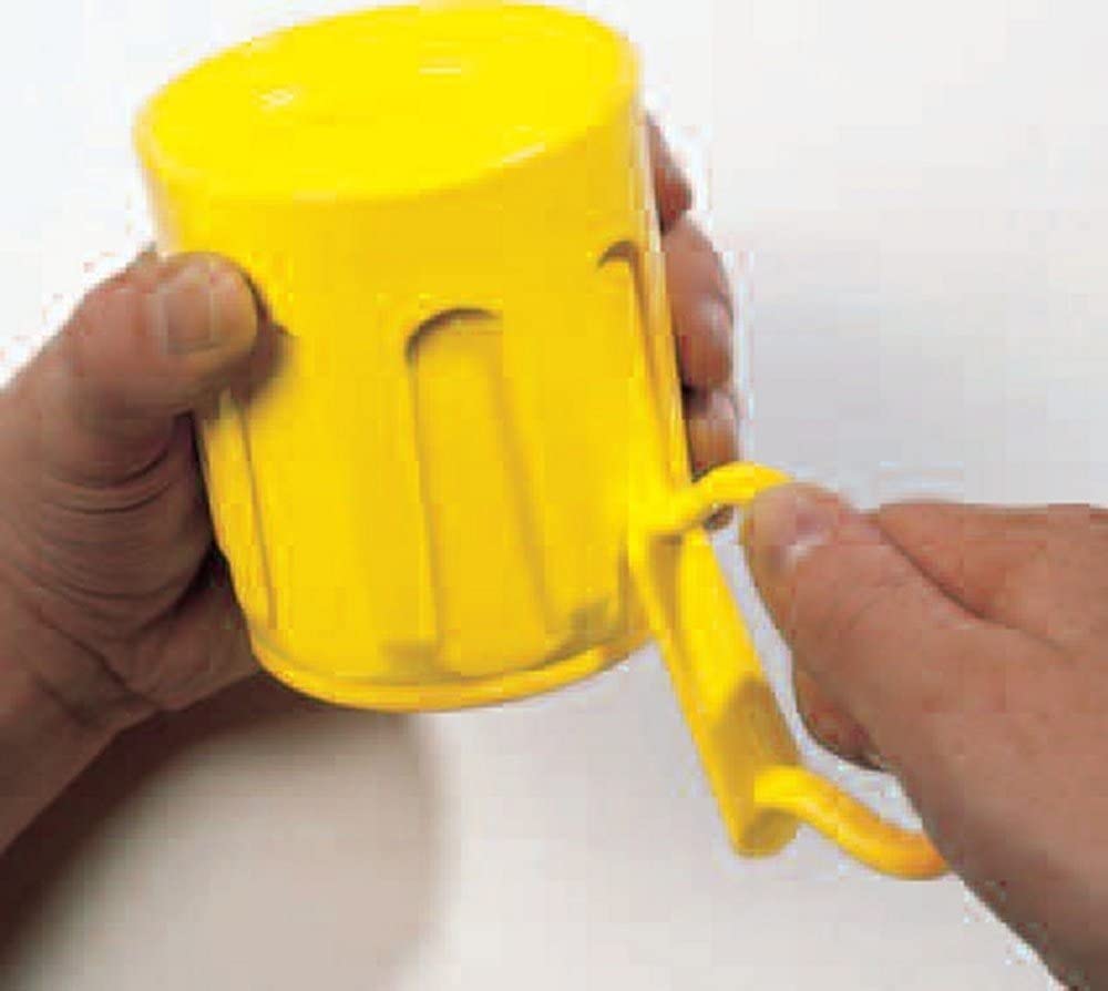 NRS Healthcare Medeci System Two-Handled Cup - Red, 100 x 85 mm (4 x 3⅓-inch) - Image 2