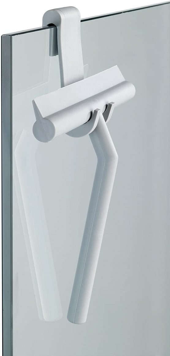 Wenko Bathroom squeegee Mola in grey, Stainless-Steel, 21 x 4 x 24.5 cm - Image 3