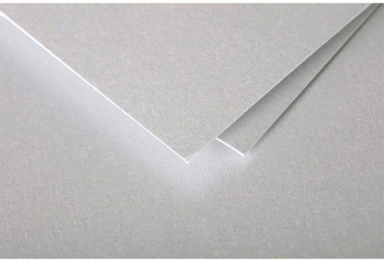Clairefontaine Pollen Coloured Paper, A4, 120 g - Silver, Pack of 50 Sheets - Image 2