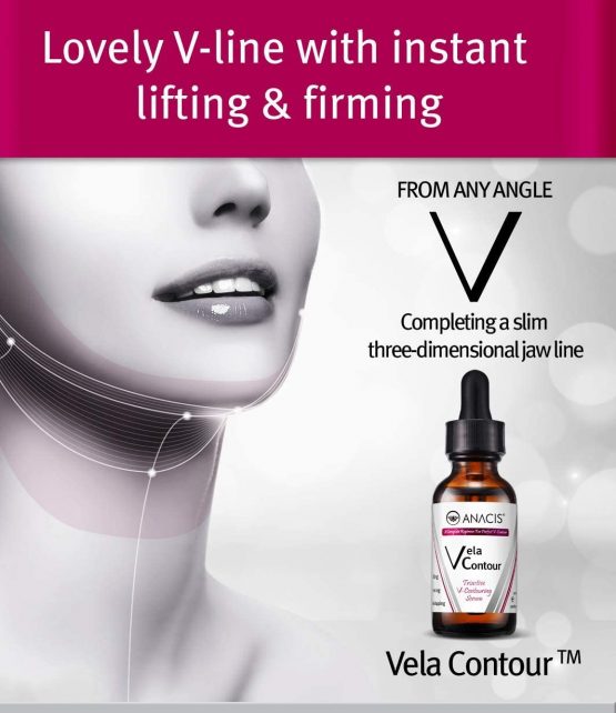 Neck Firming and Tightening Lifting V line Serum Chin Contouring Reduce Appearance of Double Chin Loose and Sagging Skin. Vela Contour (ONE PACK) - Image 2