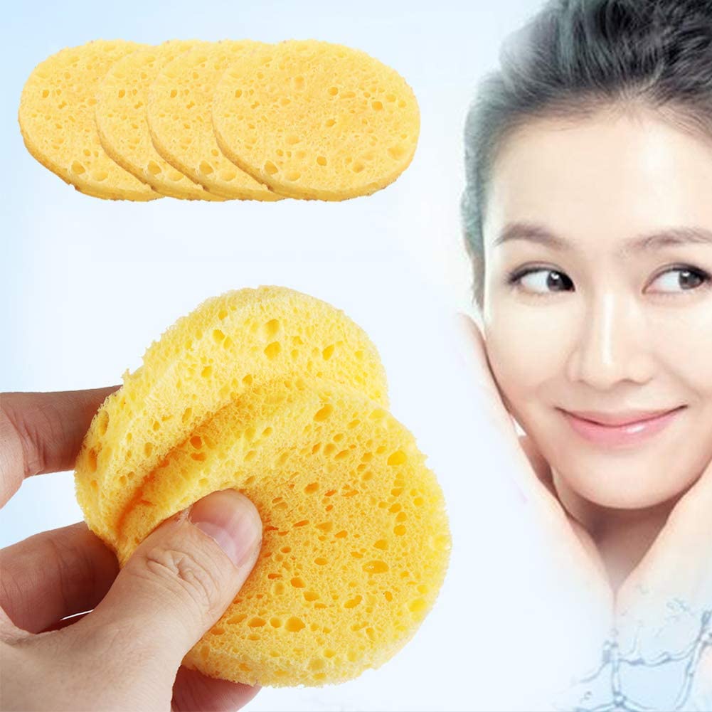 Compressed Facial Sponges Natural Cellulose Odorless Face Sponge