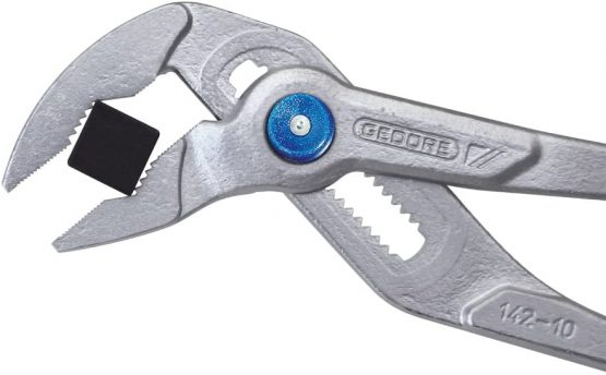 GEDORE Water pump pliers, Clamping width to 38 mm, Pushbutton width setting, Finger protection, Flat, Chrome-plated, 142 10 JC - Image 4