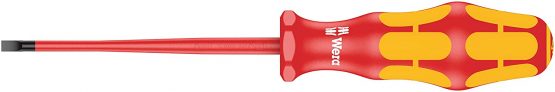 Wera 05006441001 0.8 x 4 x 100 mm "160iS VDE" Insulated Screwdriver for Slotted Screws - Silver