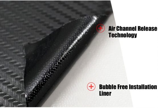 Black 3D Flexible Carbon Fiber Vinyl Wrap Film (60" X 24") - Image 2