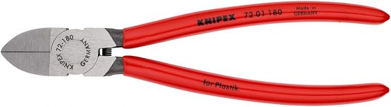 KNIPEX Diagonal Cutter for plastics (180 mm) 72 01 180 - Image 3