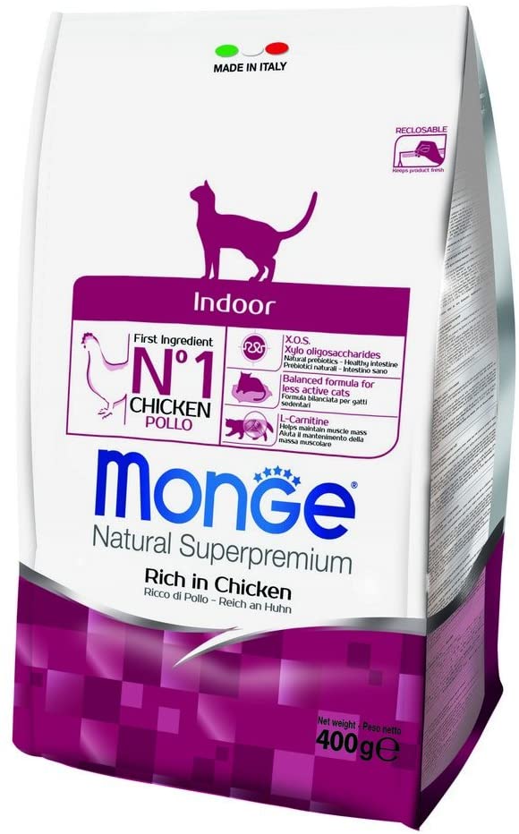 Monge Cat Indoor Gr 400, 400 g (Pack of 1)