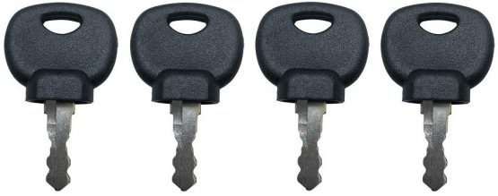 BODYART 4 Pcs Spare Keys 14607 Ignition Key Plant Applications for JCB BOBCAT BOMAG MANITOU Tractor - Image 2