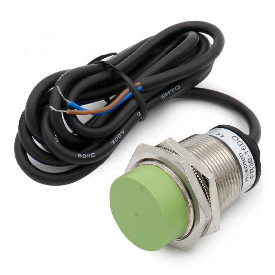 Heschen Inductive Proximity Sensor PR30-15DO Cylindrical Type, 15mm Sensing, M30 Round, Non-Shielded, 12-24VDC 2-Wire, NO(Normally Open) CE