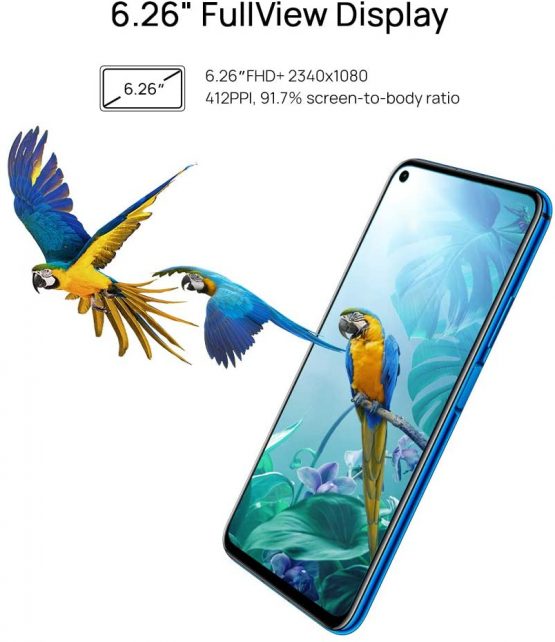 Huawei Nova 5T 128GB 6.26” LCD Display Smartphone with 48 MP Camera, 6GB RAM, SIM-Free Android 9.0, EMUI 9.1, Single Sim, (Crush Blue) UK Version - Image 4