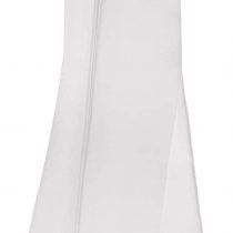 HANGERWORLD 72 Inch White Extra Wide Breathable Wedding Gown Dress Garment Cover Bag with 14 Inch Gusset
