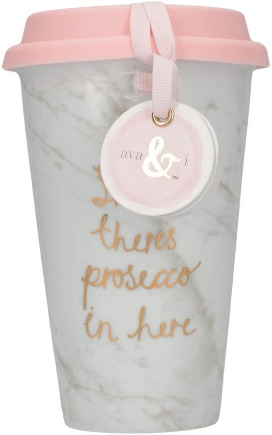 Creative Tops 5213682 Ava & I 'Sshh, There's Prosecco in Here' Travel Mug, 350 ml (12 fl oz), 10 x 10 x 15 cm - Image 3