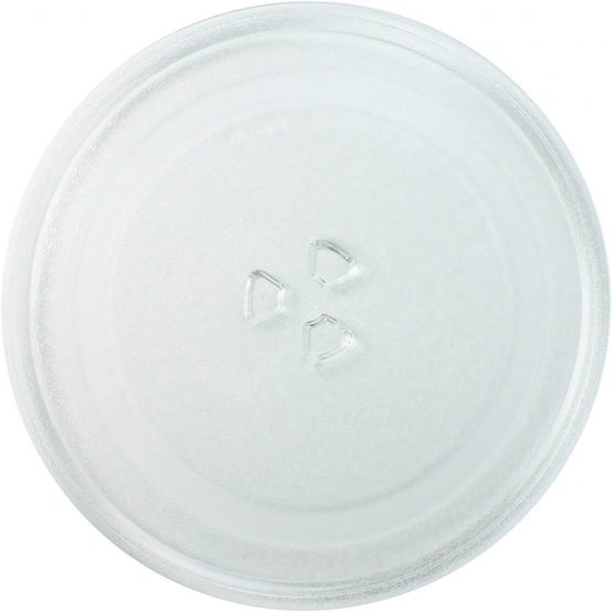Invero Strong Durable Universal Microwave Turntable Glass Plate with 3 Fixers (255mm)