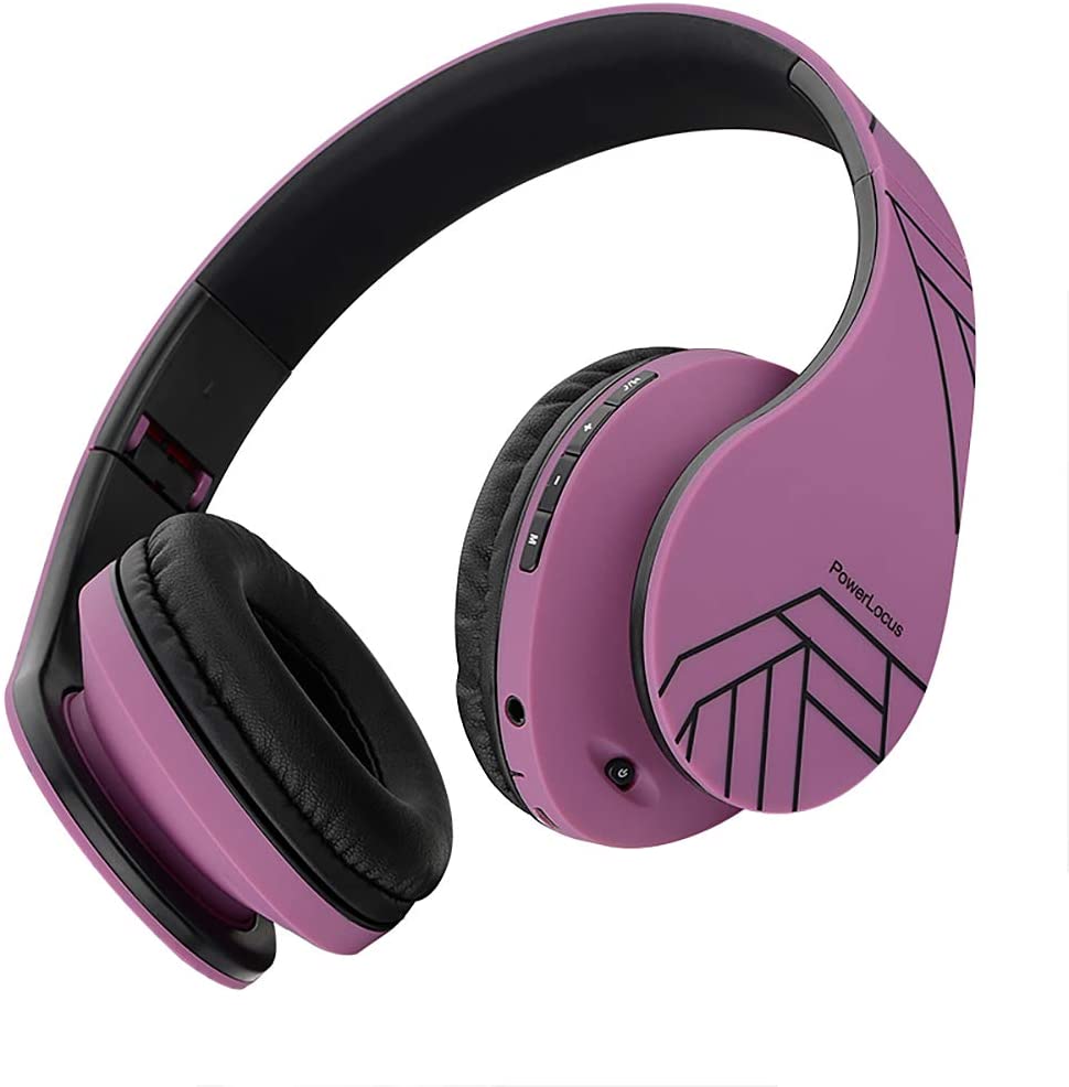 PowerLocus Bluetooth Over-Ear Headphones, Wireless Stereo Foldable Headphones Wireless and Wired Headsets with Built-in Mic - Image 2