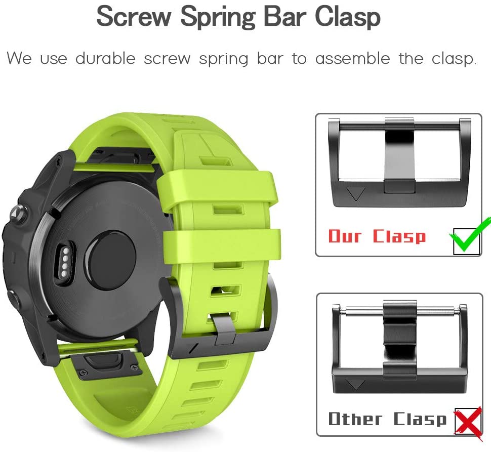 NotoCity for Garmin Fenix 6/6 pro/5/7 strap, Quickfit 22mm Watch Strap for Garmin Fenix 7 Pro/5 Plus, Epix (Gen 2) 47MM - Image 3