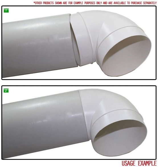 Kair 90 Degree Elbow Bend 150mm - 6 inch Round Plastic Ducting Joint to Connect Round Duct Pipe or Flexible Hose - Image 3