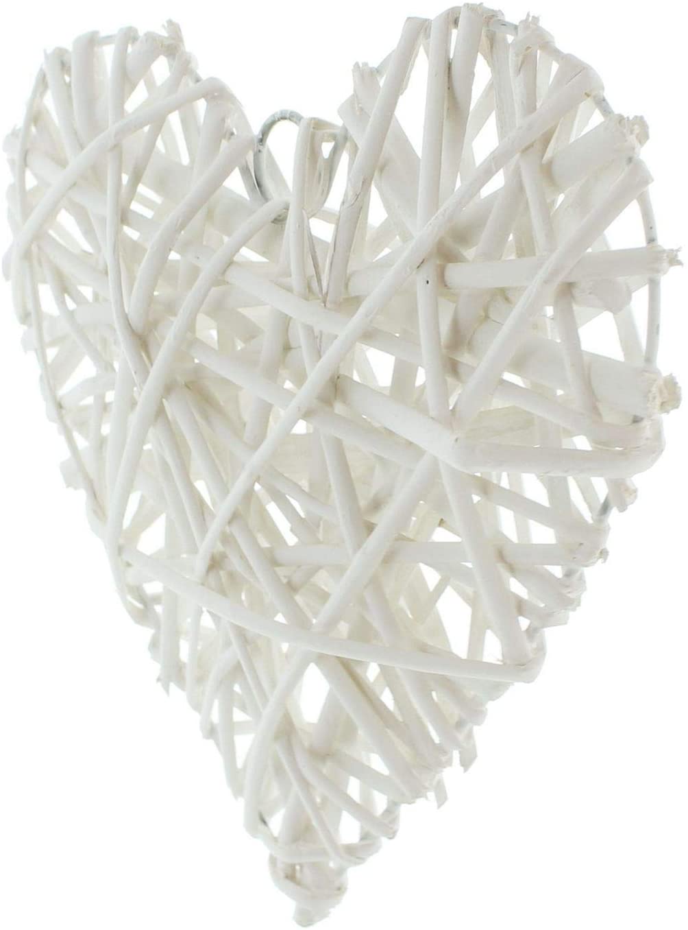 hanging decorations 2 White Hearts Rattan, diameter 20 cm - Image 4