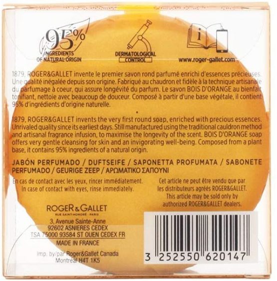 Roger & Gallet Bois d'Orange 1 Soap Coffret 100gr - Image 2