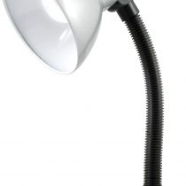 LLOYTRON 35w 'Classic' Flexi Desk Lamp with Versatile Flexible Neck - Integral On/Off Switch - Approx. 34cm Height – L958SV – Silver